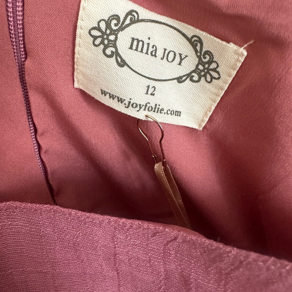 NWT JOYFOLIE Kids Pink Ruffled Dress - Size 12 - Picture 5 of 9